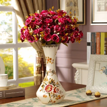 

European ceramic vase Home Furnishing retro Decor living room TV cabinet cabinet decoration decoration