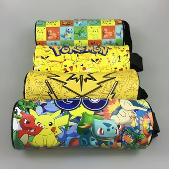 

Pokemon Go Zipper Purse Cartoon Anime Pocket Monster Pen Pencil Wallet Pikachu Jeni Turtle Stationery Leather Pencil Case Bags