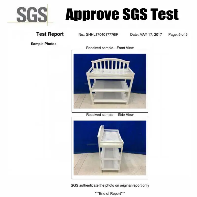 Сосна Младенческая Пеленальный столик с подушкой ремень безопасности, дерево пеленки станции, детские пеленки Пеленальный столик утвердить SGS Тесты