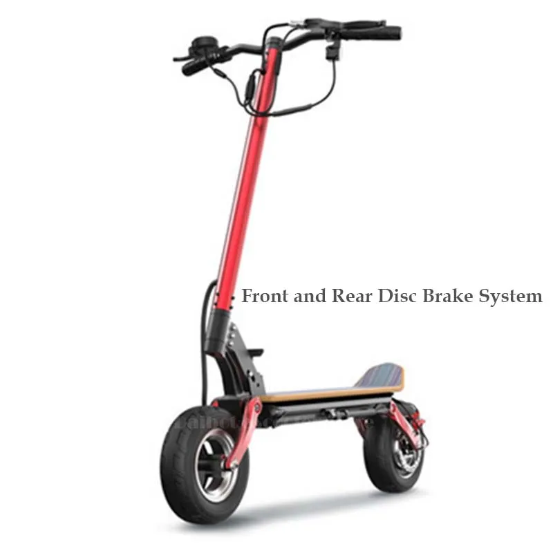  Daibot Foldable Kick Scooter Two Wheels Electric Scooters Single Drive 500W 48V Portable Adults Off