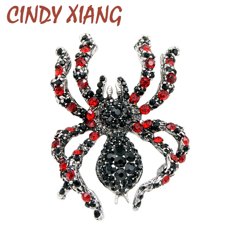 CINDY XIANG Стразы Броши пауки для женщин массивные насекомые большие броши винтажные