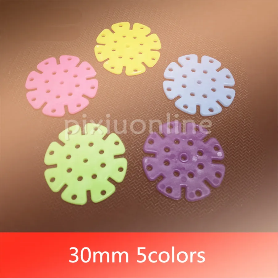 6pcs/pack K960 5colors Choose OD 30mm Multi-hole Round Plastic Sheet Maker Use Free Shipping France