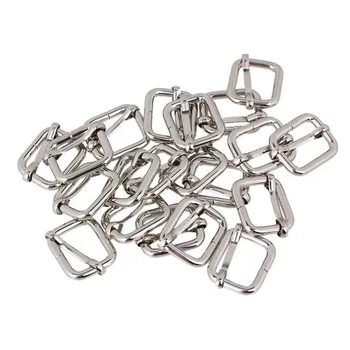 

20pcs Backpack Handbag Metal 20mm Roller Pin Loop Ring Buckle