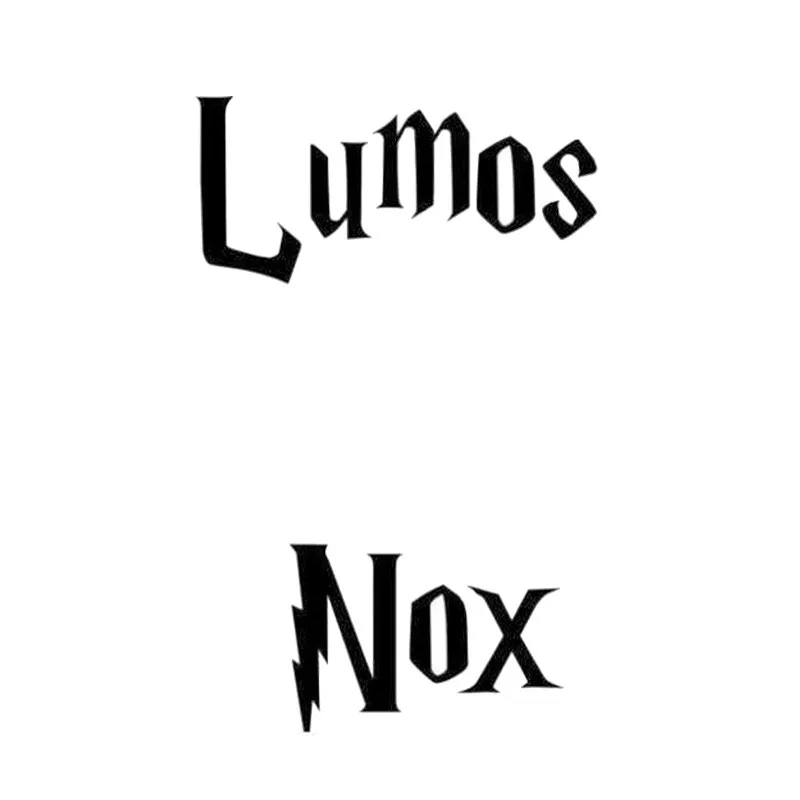 Креативные модные текстовые наклейки на выключатель Lumos Nox виниловый индивидуальный переключатель на стену с наклейками 3WS0002