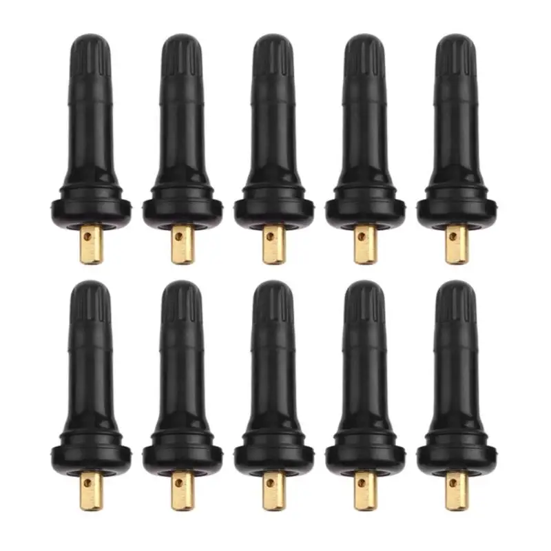 10pcs Rubber Car Auto Valve Stems TPMS Tire Pressure Sensor Service Kit