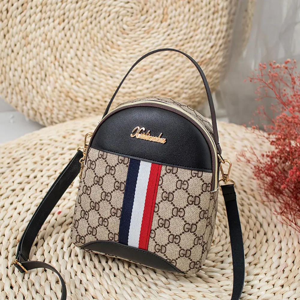 

Ms. shoulder bag net new complex of ancient red letters spell color flower MiNi bag fashion Shoulder Messenger Handbag