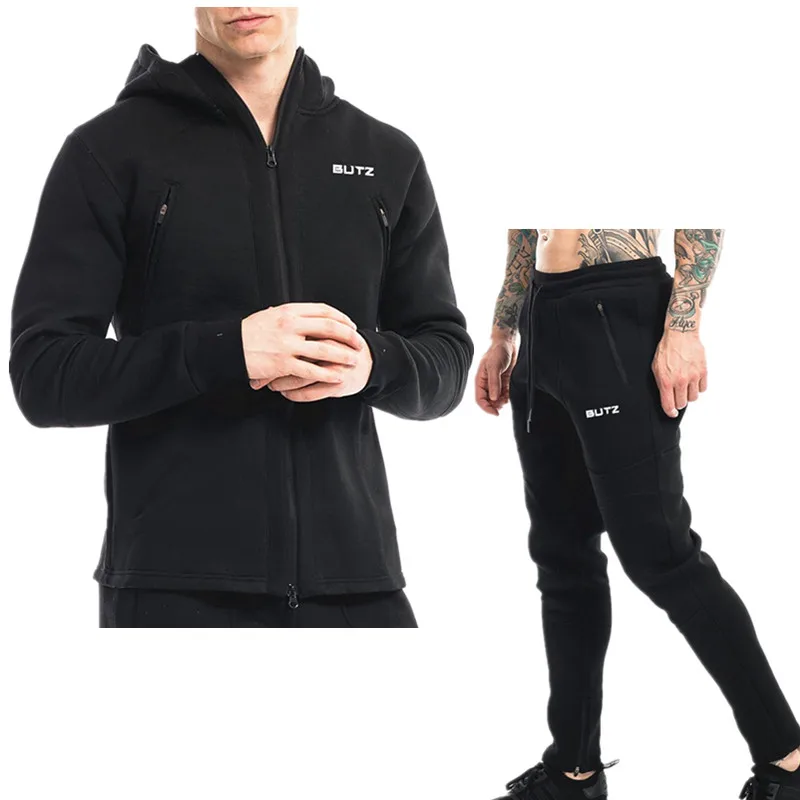

New hot Two Pieces Set Fashion Hooded Sweatshirts Sportswear Men Tracksuit Hoodie Autumn Men Brand Clothes Hoodies+Pants Sets