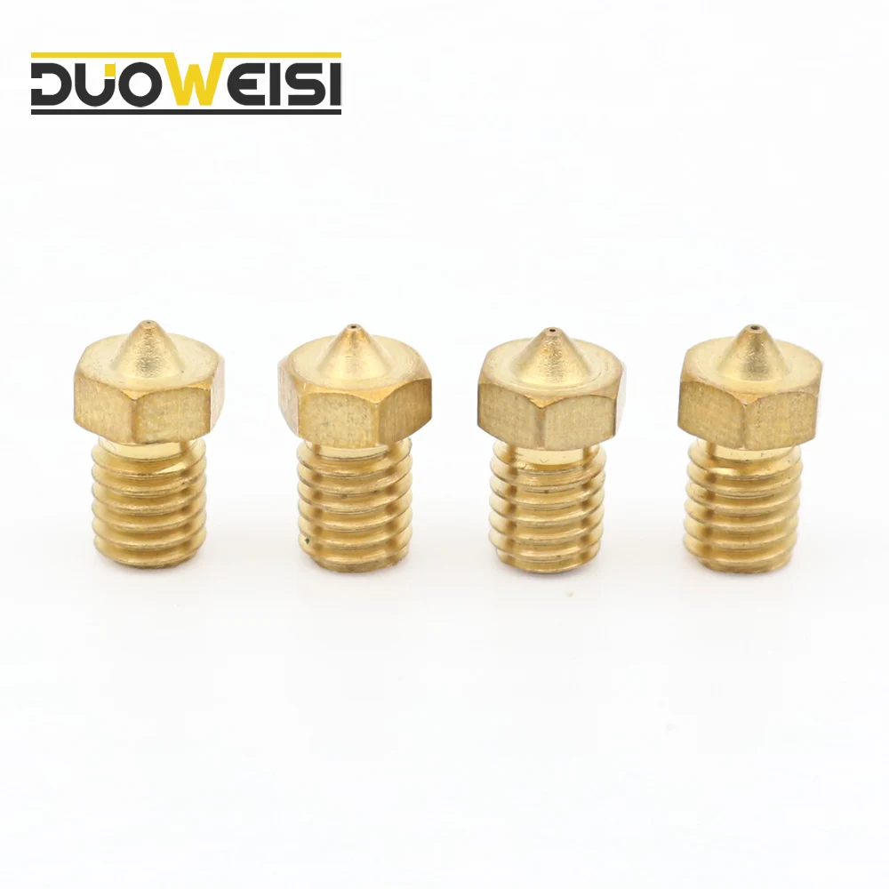 Шнековые насадки M6 для 1 75 нить E3D V6 V5 Hotend экструдер Reprap Принтер латунная насадка 0