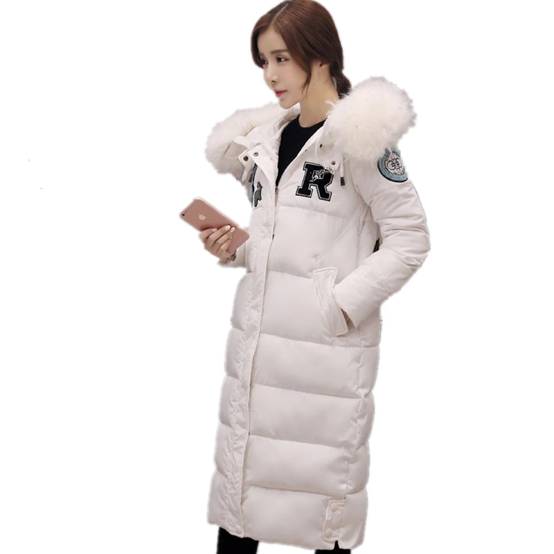 Coton Épaississent Femme Longue Black Chaud Outwear Mode rembourré Manteau D'hiver Parka Capuche Lcy103 Zipper Veste gray Nouvelle Ouatée white Femmes fF1qPgxw