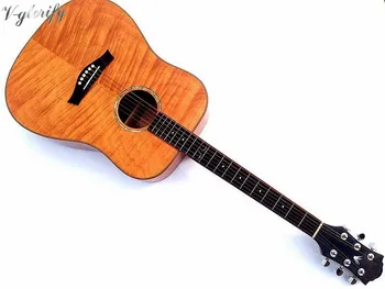 

hand-made full size acoustic-electric guitar 41inch