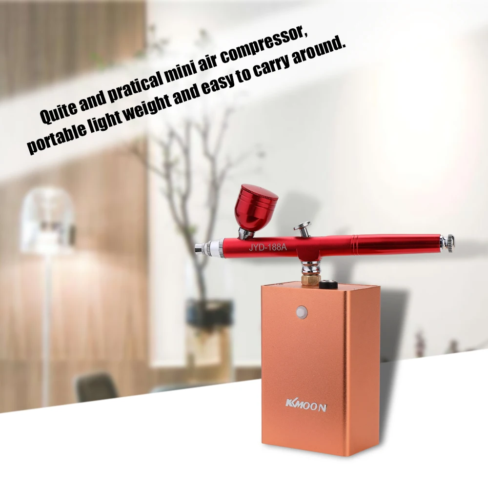 

Beautiful Airbrush Set Small Spray Pump Pen Set Air Compressor Kit for Art Painting Tattoo Craft Cake Spray Model