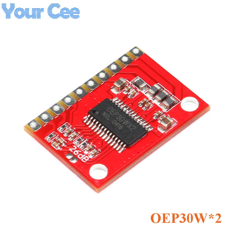 

2 pcs OEP30W*2 Double Channel Digital Amplifier Board Module Diy Amplifier Kit 30Wx2 D Class Dual Channel Power OEP30WX2 PWM