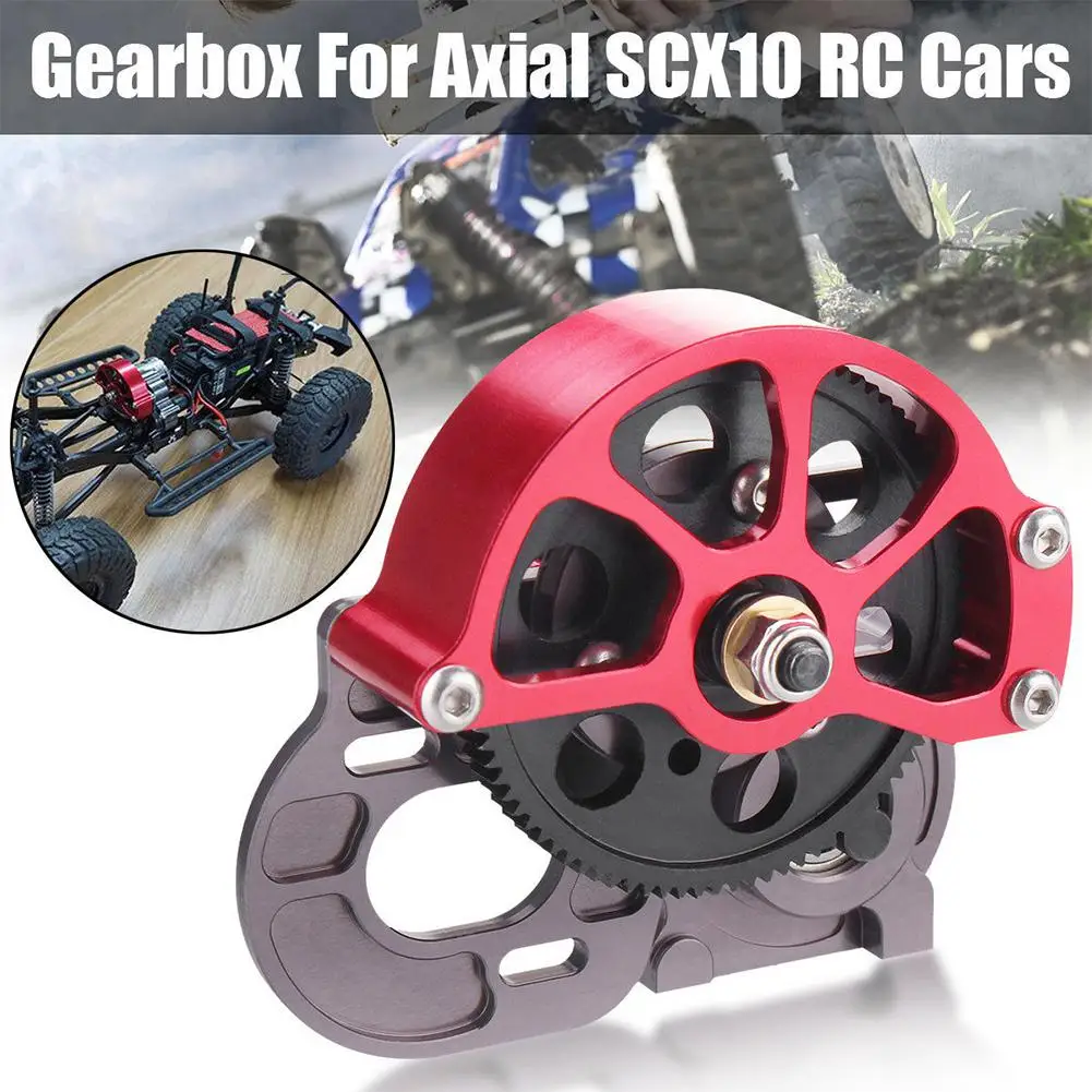 

LeadingStar For 1/10 RC Car Truck Metal Assembled Transmission Gearbox for RC AXIAL SCX10 D90