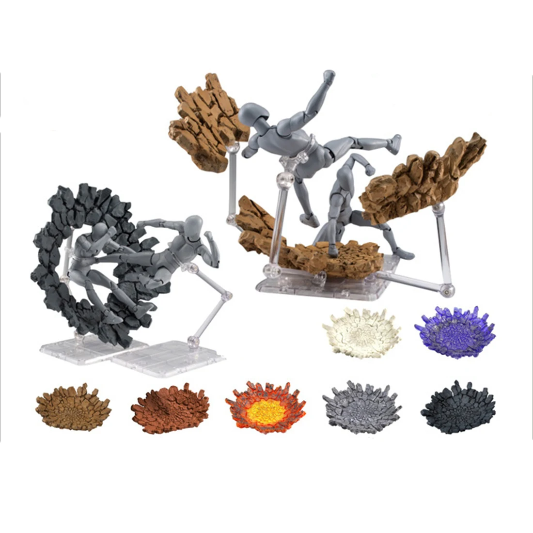 

Explode Effect Ground Platform Impact Ground Effect Prop for Gundam or General Scale Model - Yellow