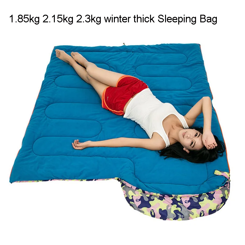 1.85kg 2.15kg 2.3kg Adult winter thick Sleeping Bag Fleece Material