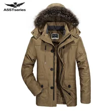 Модное мужское хлопковое зимнее новое пальто со старым хлопковым бархатом, хлопковая Толстая куртка и CXY155