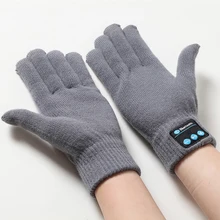 Bluetooth Wireless Sport Gloves earphones headsets headphones Winter Warm Gloves touch screen handsfree calls mp3 play for phone