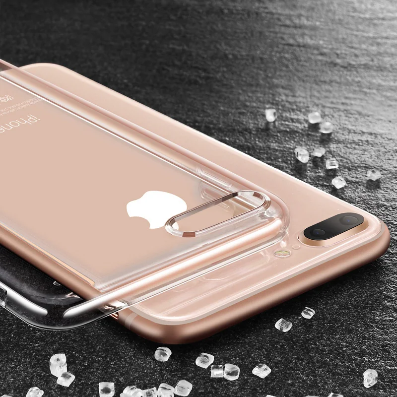 

Case for iPhone 8 soft silicone transparent for iphone8 plus case protection mofi ultra clear coque for iPhone 8 8 plus