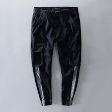 Suehaiwe бренд Длинные повседневные толстые теплые брюки карго мужские осенние и зимние свободные хлопковые комбинезоны мужские Модные Карманы Брюки мужские