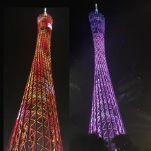 Full color DIY LED Light Cube Canton Tower Suite Wireless Remote Control Electronic Kit colorfull led kits