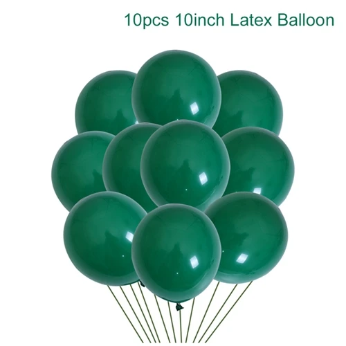 Темно-зеленые воздушные шары, светильник, зеленые воздушные шары, джунгли, вечерние шары, мятный зеленый шар, тропические вечерние украшения для вечеринки в стиле сафари, Декор - Цвет: Style 4
