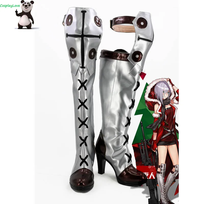 Girls Frontline Mg5 Silver Cosplay Shoes Boots Custom Made For Hallowee Christmas CosplayLove | Тематическая одежда и