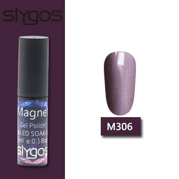 SLYGOS 6 мл Шарм голый розовый 3D Гель-лак драгоценный кошачий глаз УФ-Гель-лак Полупостоянный замачиваемый УФ-лампа магнит для гель-лака - Цвет: M306