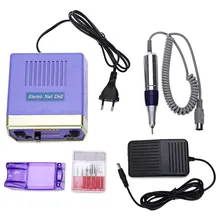 Электрический маникюрный набор машина 35000 об/мин Pro Алмазная фреза для ногтей бит педикюрный маньюр машина для ногтей биты инструмент для полировки ногтей