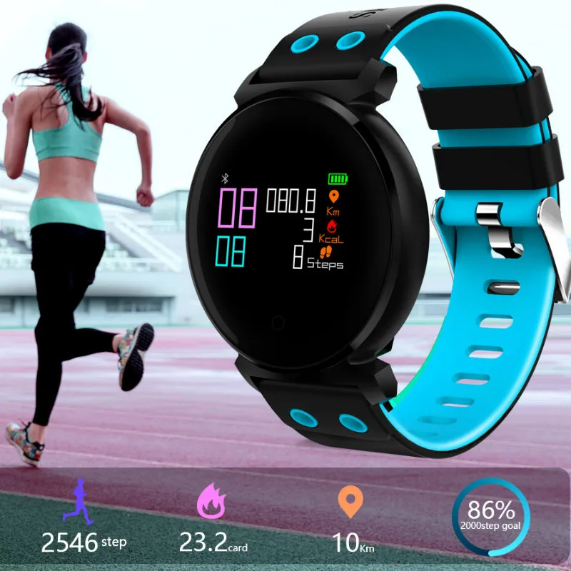 

Smart Watch Fitness ActivityTracker with Heart Rate Monitor Blood Pressure IP68 Professiona Waterproof Fitness Band Step Counter