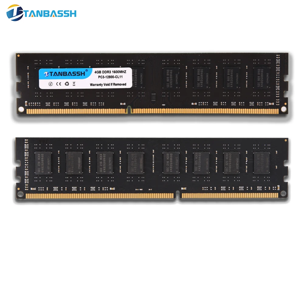Память TANBASSH для ПК DDR3 4 ГБ 8 1600 МГц 1 35 в|Оперативная память| |
