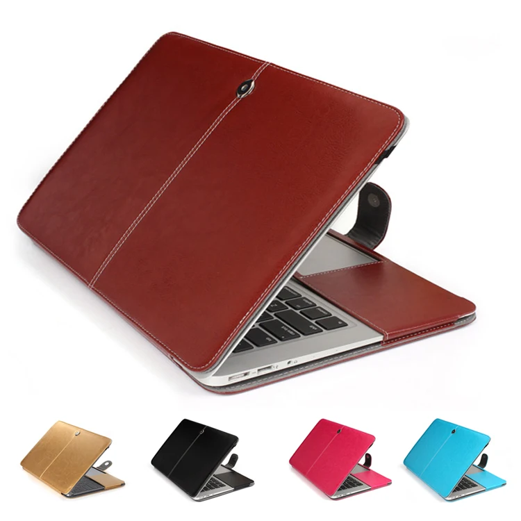 

Portable Business Smart Holster PU leather Bag Case Cover for Apple Macbook Air Pro Retina 11" 12" 13"15" inch