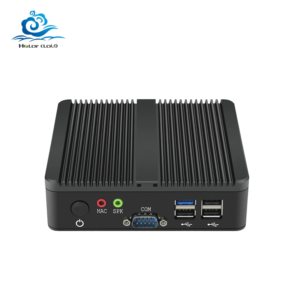 HLY Fanless Mini PC Dual LAN Celeron N2810 J1900 Mini Computer 2*Gigabit LAN Windows 7/8/10 WIFI HDMI USB desktop micro