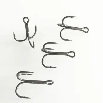 

100pcs Three Claw Fishhooks High-carbon Steel Triple Fishhooks Size 16-92mm Triple Fishhooks Three Anchor hook Fishing Hooks