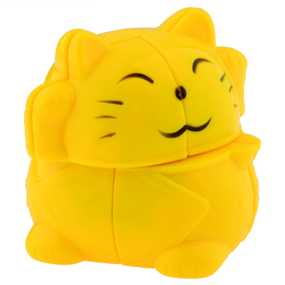 Фирменная Новинка YJ Zhaocai Cat Lucky Cat Скорость, головоломка, волшебный куб, 2x2x2 развивающие игрушки специальные игрушки