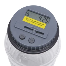 1 pc Digital Coin Saving Money Box moneybox Jar Automatic Clear Electronic Counting large piggy bank salvadanaio