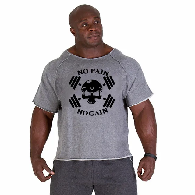 Nuevas camisetas de algod n de marca de moda tops hombres gyms Fitness camisa hombre weightlifting