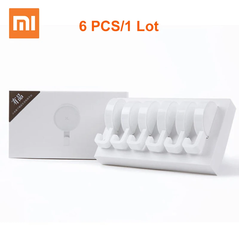 6 шт./лот Xiaomi HL настенный клеящийся жизнь крюк/настенный крюк для швабры спальни