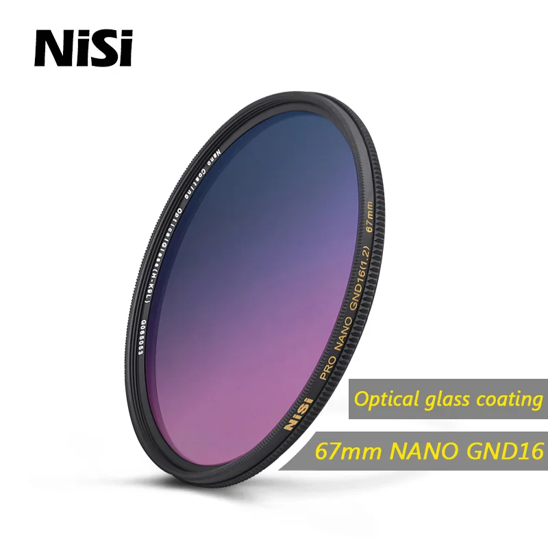 NiSi 67mm GND GC GRAY Filter Ultra thin Optical Glass Nano Coating GC