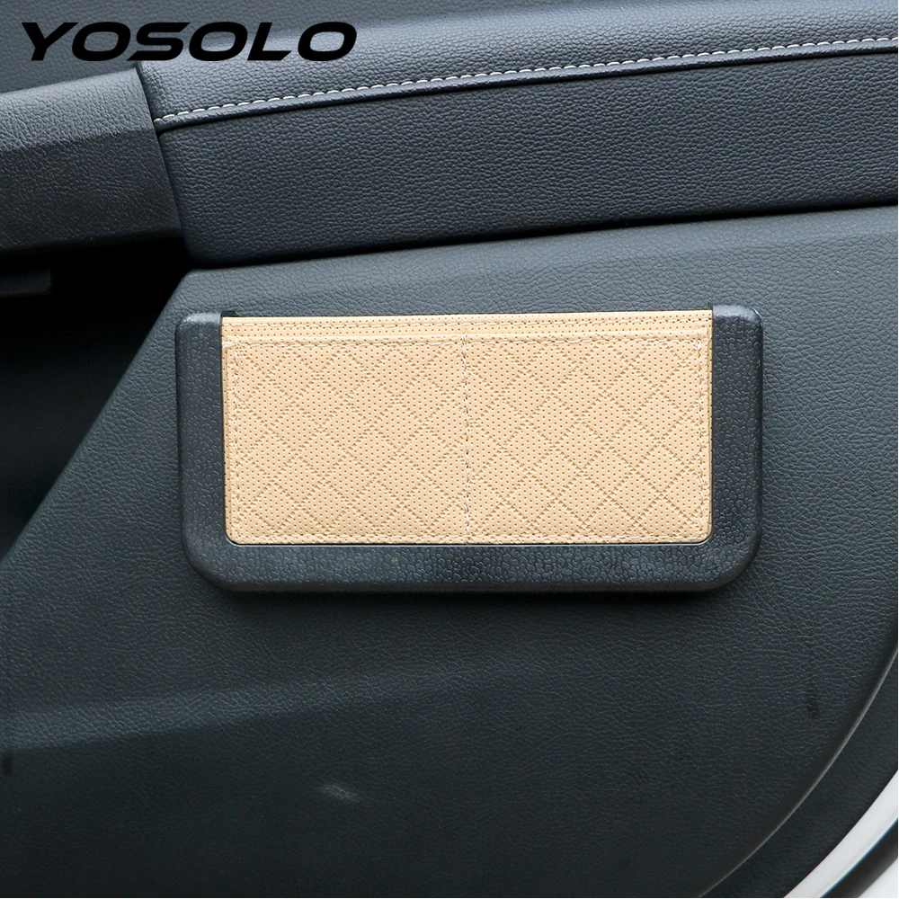 

YOSOLO 4 Colors Car Organizer Storage bag Stowing Tidying Car Accessories Seat Back Pocket Box Car-styling Phone Card Holder