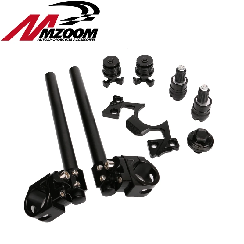 

Motorcycle Adjustable Handlebar Clip On Bar Ends Regulator Nut Brake Pads For Kawasaki Ninja 250 300 2013 2014 2015 2016