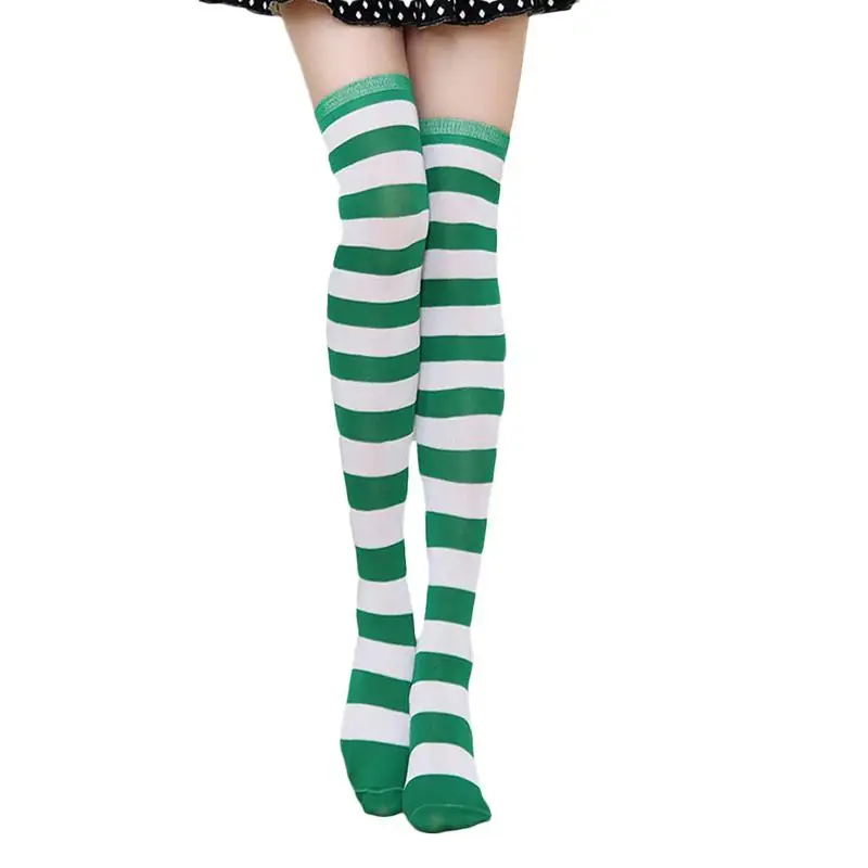Knee Socks Women Japanese korean Style Casual Fashion Wide Striped Color High Socks Stockings Sexy All-match Thigh High Socks