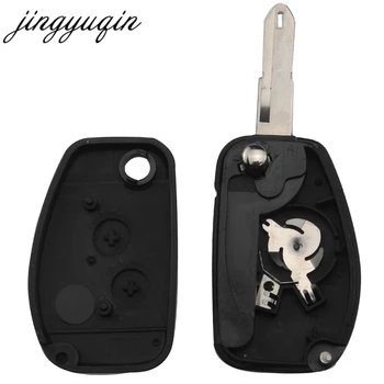Keyforkess Shell chiave a vibrazione remota modificata a 2 pulsanti per Renault Megane Modus Espace Laguna Duster Logan DACIA Sandero Clio Fob - Jingyuqin Shell chiave a vibrazione remota modificata a 2 pulsanti per Renault Megane Modus Espace