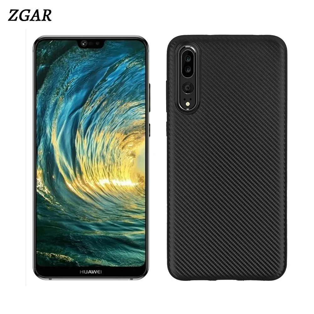 Чехол для huawei P20 Pro Plus + мягкие чехлы сотовых телефонов ZGAR Luxury Slim Coque телефонные
