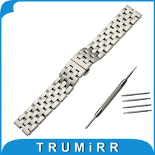 22mm Stainless Steel Watchband +Tool for Motorola Moto 360 1 1st Gen 2014 Smart Watch Butterfly Buckle Strap Band Wrist Bracelet