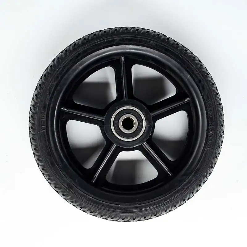 Дешевые 6,5 дюймовый колесный скутер PU колеса и шины для заднего завода высокое качество колеса оригинальные - Цвет: Черный