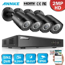 ANNKE 1080P 5in1 8CH Lite H.264+ DVR 1080P HD TVI Smart IR Bullet Weatherproof Cameras Security Surveillance CCTV Camera System ANNKE 1080P 5in1 8CH Lite H.264+ DVR 1080P HD TVI Smart IR Bullet Weatherproof Cameras Security Surveillance CCTV Camera System