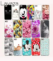 Lavaza 49O милый кот и цветы Дейзи футляр для iPhone 4 4S 5 5S SE 5C 6 6S 7 8 Plus X XR XS Max