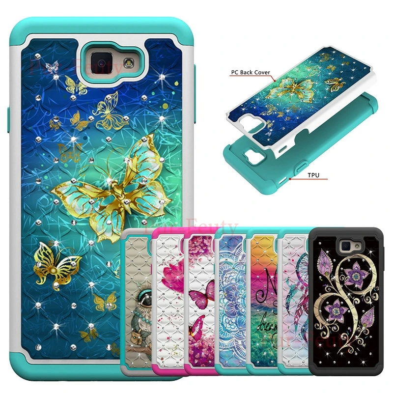 

Case for Samsung Galaxy J7 Prime G610 G610F/DS G610M 5.5''J7Prime Bling Cases for Galaxy SM-G610F SM-G610M Cover Armor Housing