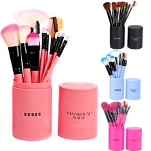 Makeup Brushes Eye Shadow Foundation Eyeliner Powder Contour Concealer Lip Bevel Eyebrow Brush Set Cylinder Make