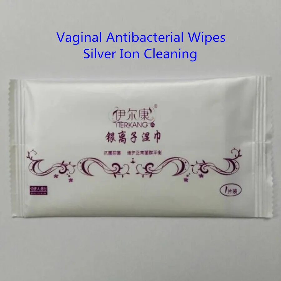 Female Vaginal Antibacterial Wipes Silver Ion Vaginal Wet Tissue for